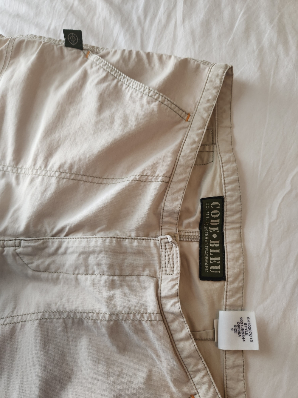 Code Bleu Light Tan Women's Casual Shorts - Picture 5 of 6